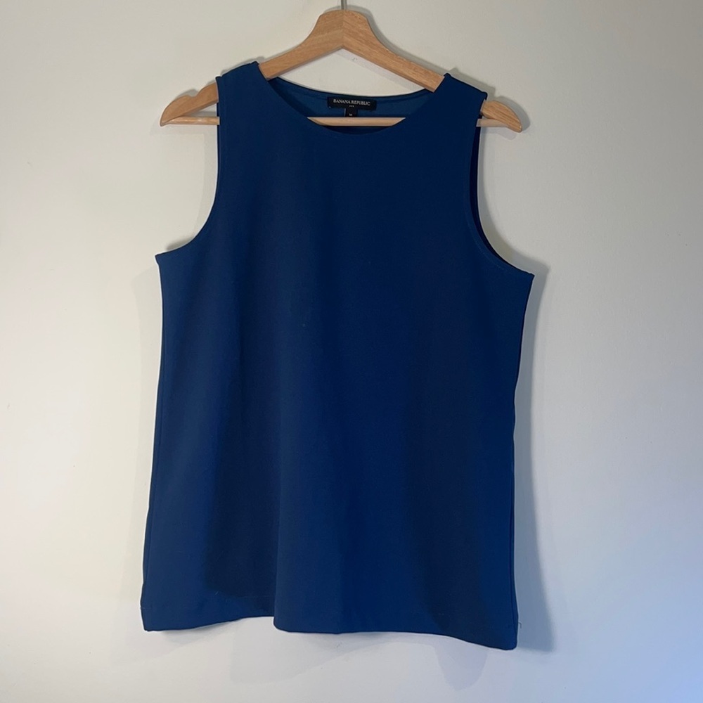 Banana Republic Blue Sleeveless Blouse